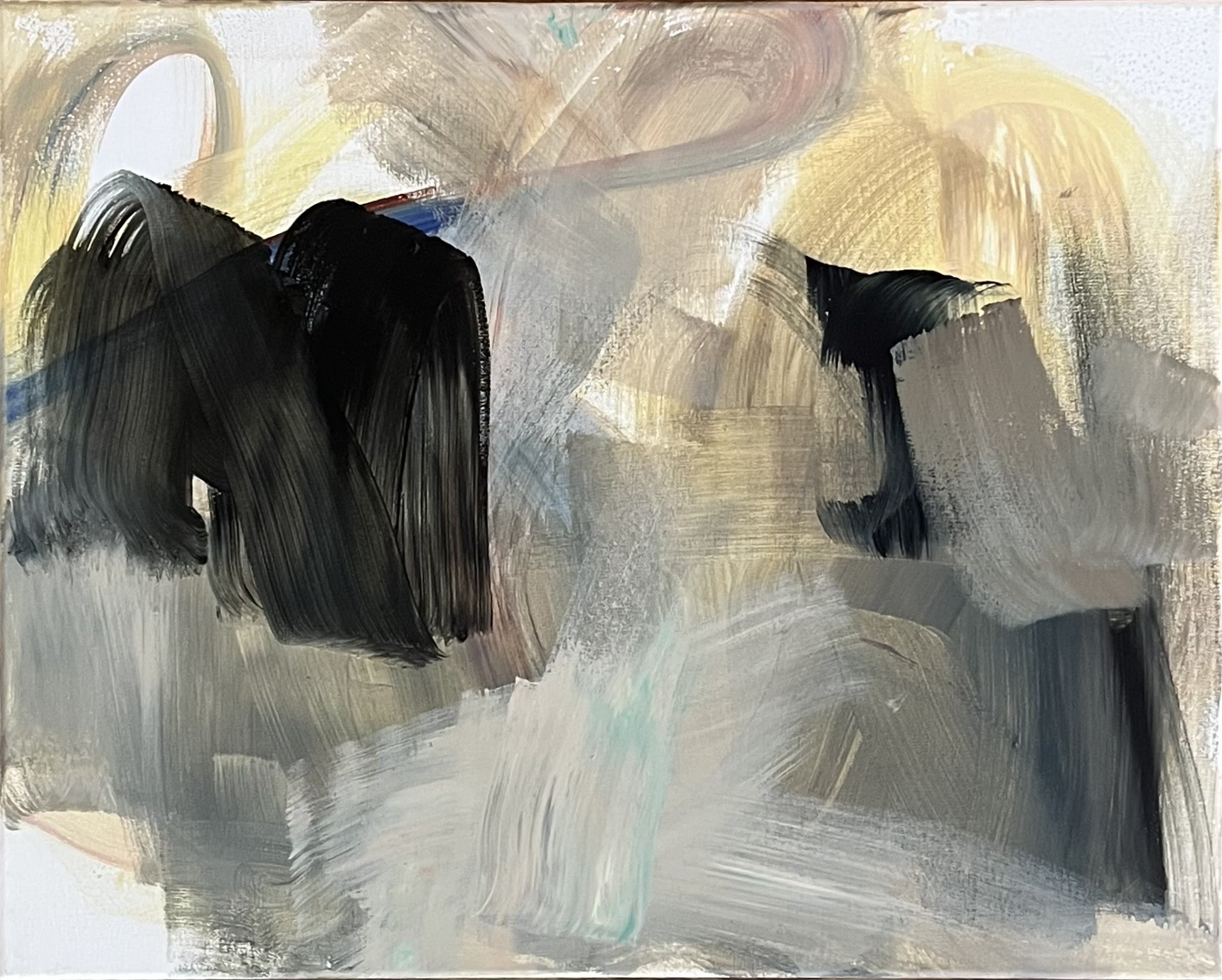 Aus der Serie Bewegungsspuren, Acryl auf Leinwand, 40 x 50 cm, 2026